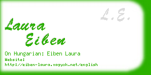 laura eiben business card